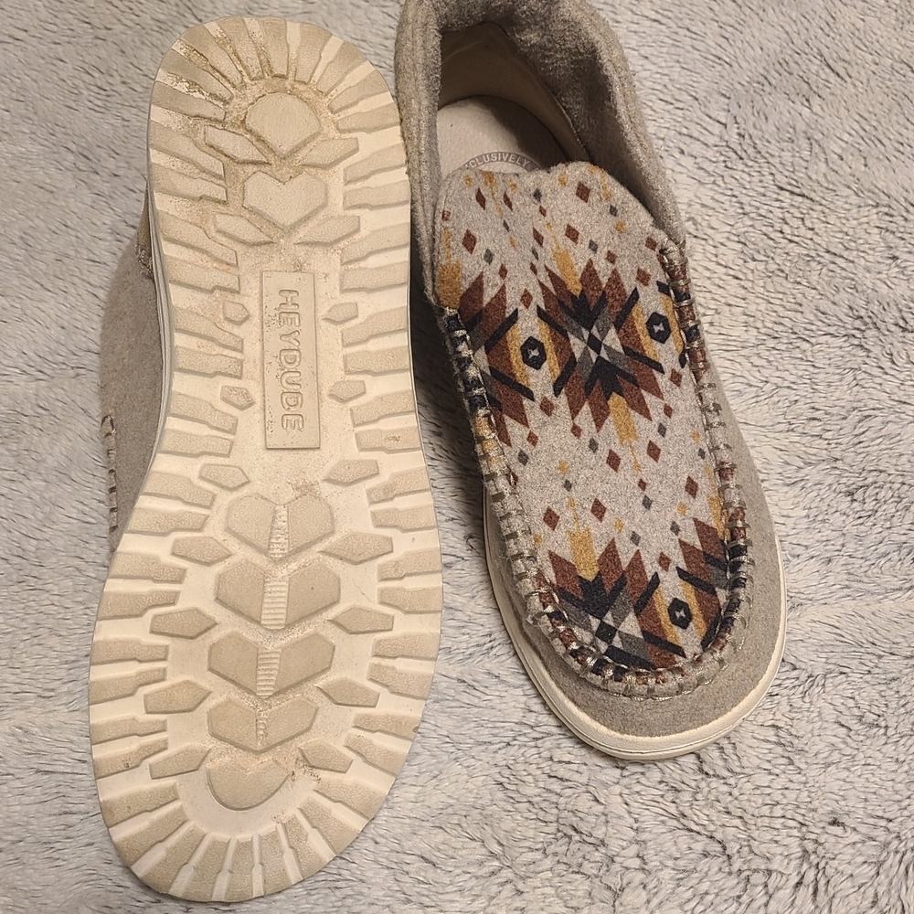 Hey Dude Women's Tan Slip-On Shoes